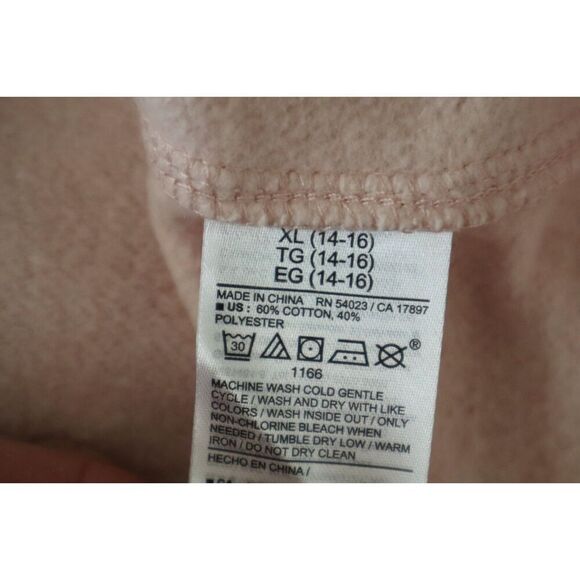 Old Navy 807672 Girl's Sz XL (14-16) Pink Snoopy Chill Mode Graphic Hoodie - Picture 6 of 8